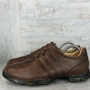 Adidas AdiPure Z [674186] Golf Shoes Traxion Brown Leather Men's‎ Size 8.5 GUC